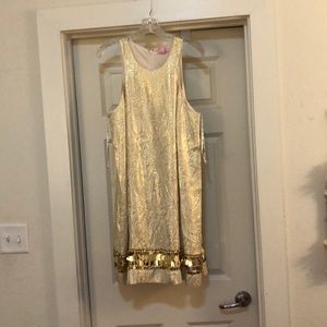 Gold Lilly Pulitzer dress